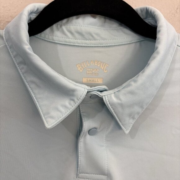 Billabong UV Surf Loose Fit 50 UPF Polo Shirt Snap Button Men Small - Picture 4 of 9